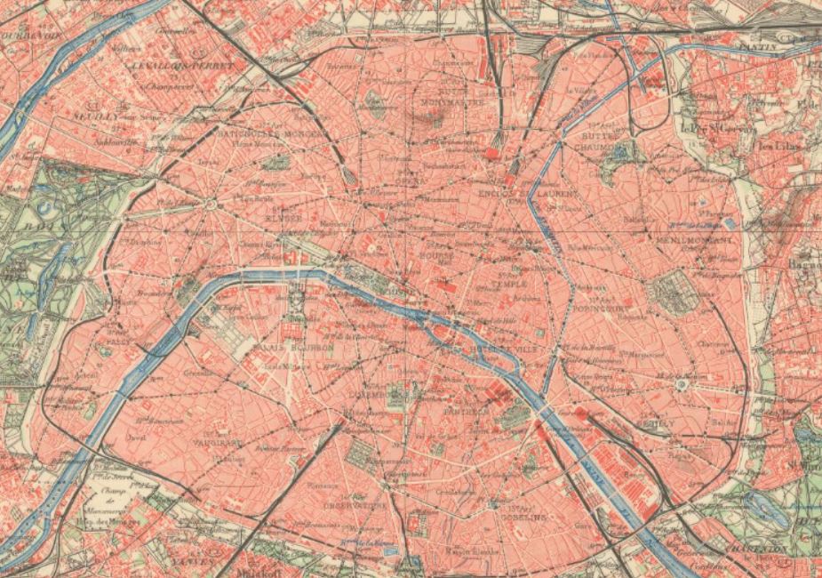 carte paris 1900 - geoportail