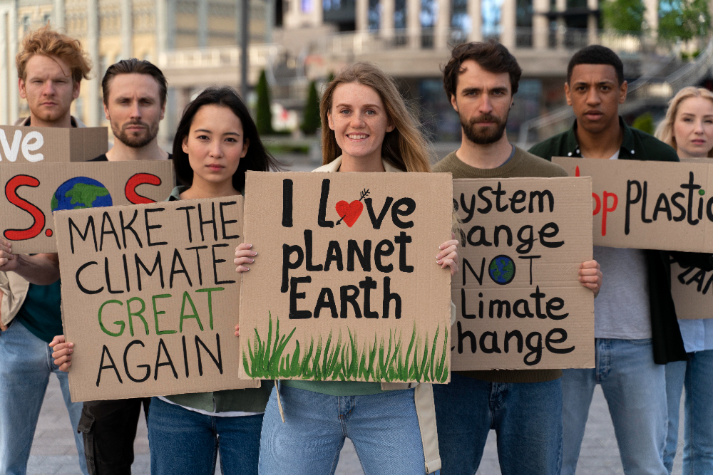 Manifestation d'Ecologistes