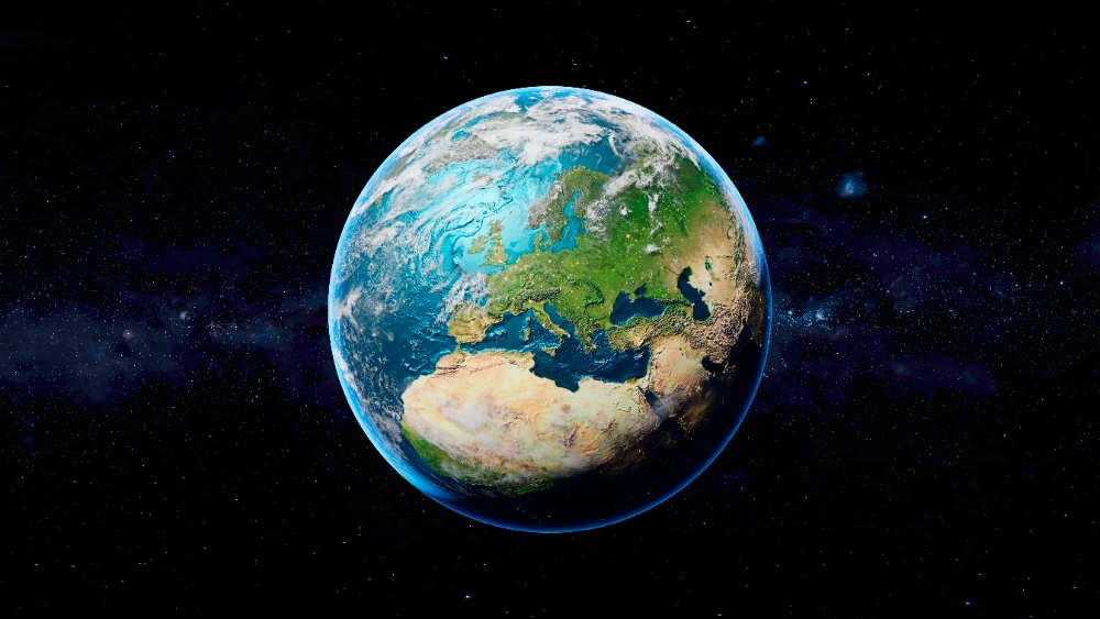 Terre Vue de l'Espace